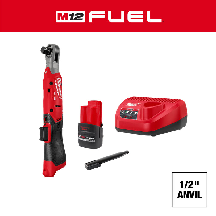Milwaukee M12 FUEL 1/2" Ratchet Kit