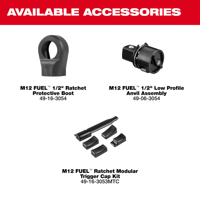 Milwaukee M12 FUEL 1/2" Ratchet Kit