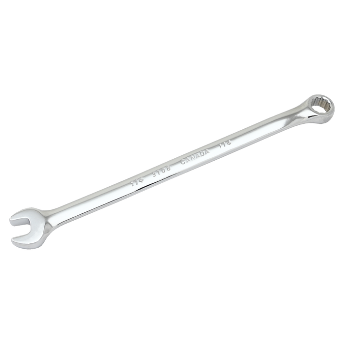 Gray Tools 12 Point, 15° Offset Mirror Chrome Finish, SAE Combination Wrenches