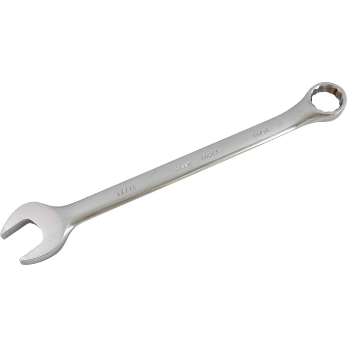 Gray Tools 12 Point, 15° Offset Mirror Chrome Finish, SAE Combination Wrenches