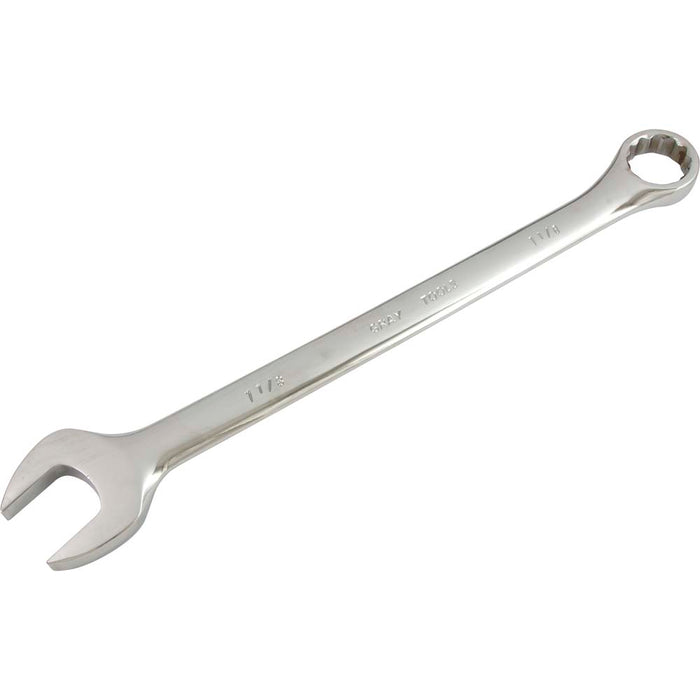 Gray Tools 12 Point, 15° Offset Mirror Chrome Finish, SAE Combination Wrenches
