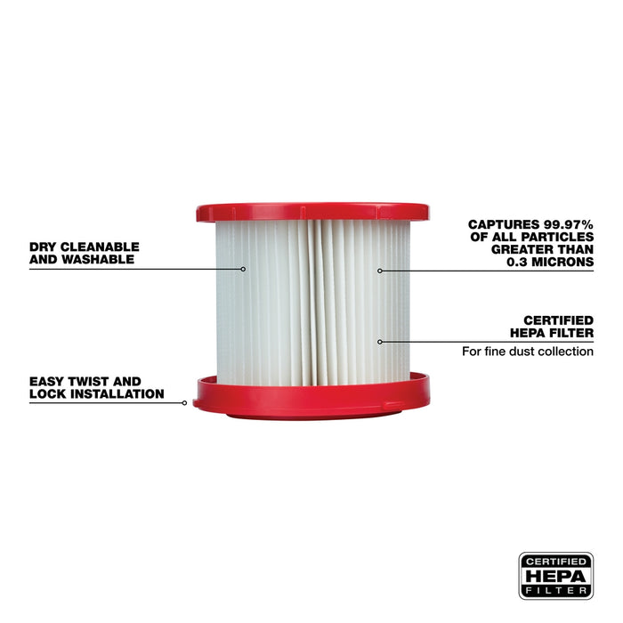 Milwaukee Wet/Dry Filter Kit