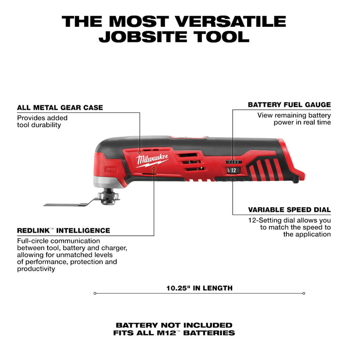 Milwaukee M12 Cordless Multi-Tool - Tool Only