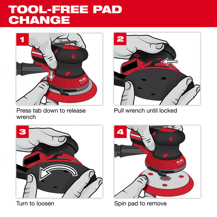 Milwaukee 6" Hook and Loop Sander Backing Pad