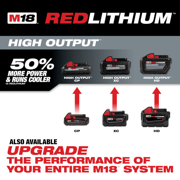 Milwaukee M18 REDLITHIUM XC 5.0Ah Extended Capacity Battery - 2PK