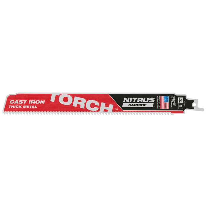 Milwaukee SAWZALL® TORCH with NITRUS CARBIDE Blade (5PK) - 9"