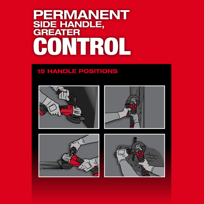 Milwaukee M18 FUEL 4-1/2" - 6" Dual Trigger Braking Grinder w/ Paddle Switch & ONE KEY