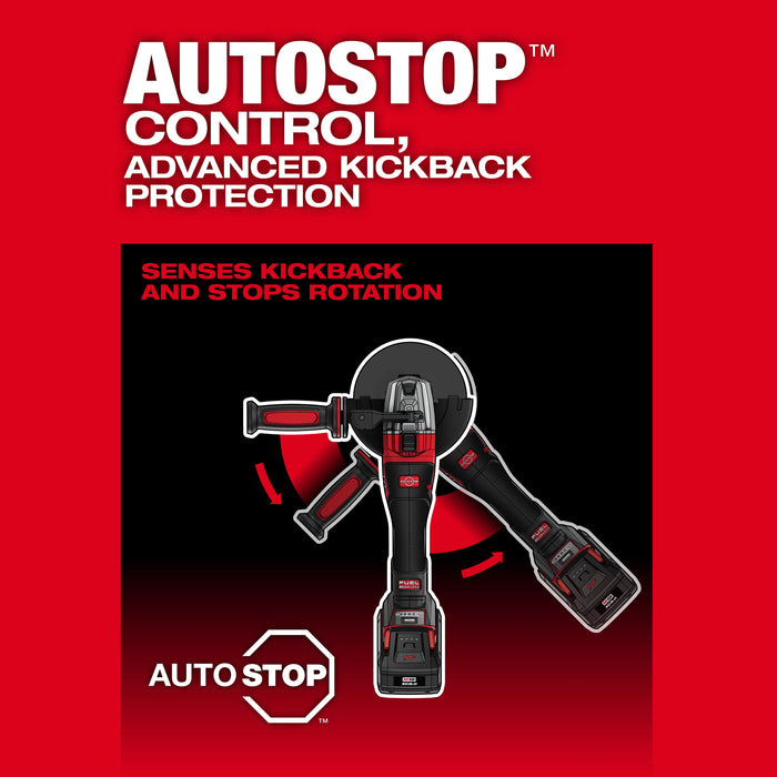 Milwaukee M18 FUEL 4-1/2" - 6" Dual Trigger Braking Grinder w/ Paddle Switch & ONE KEY