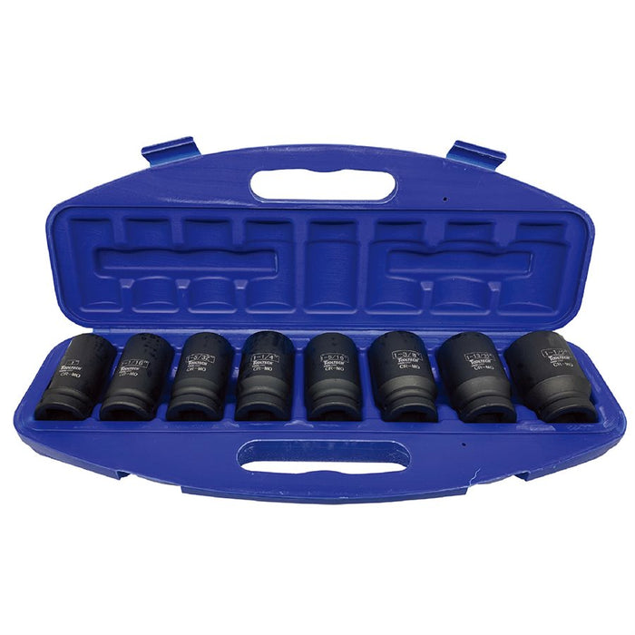 Tooltech 9 pc. Deep Impact 3/4" Drive SAE Socket Set