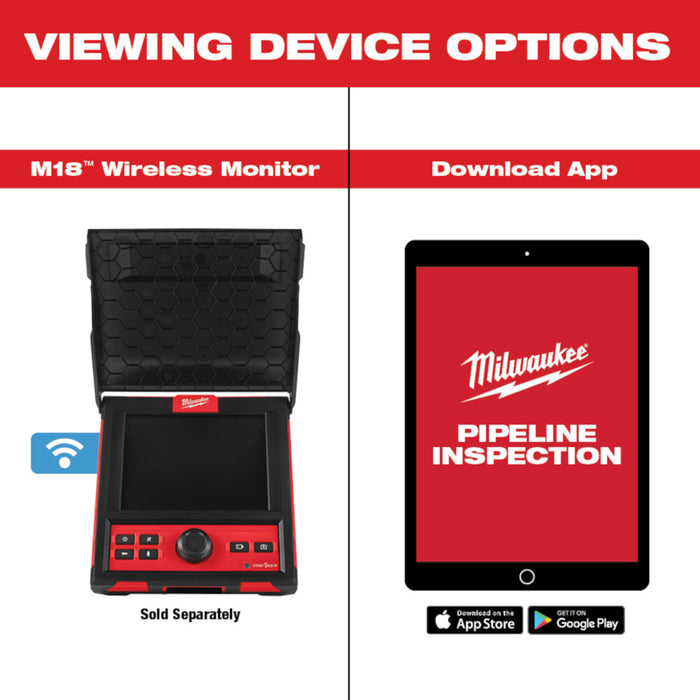 Milwaukee M18™ 200ft Mid-Stiff Modular Pipeline Inspection System