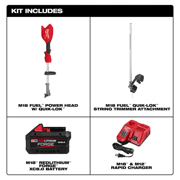 Milwaukee M18 FUEL™ String Trimmer w/ QUIK-LOK™ Kit