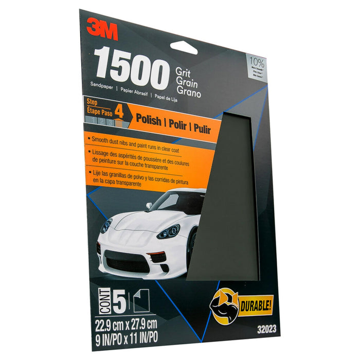 3M™ 5PK Wetordry™ Sandpaper - 9 x 11"