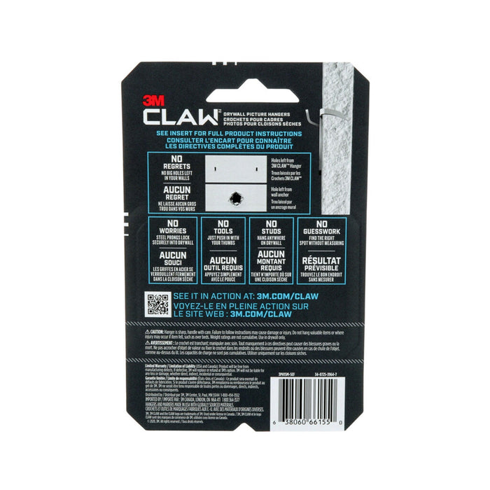 3M™ CLAW Drywall Picture Hanger Hooks