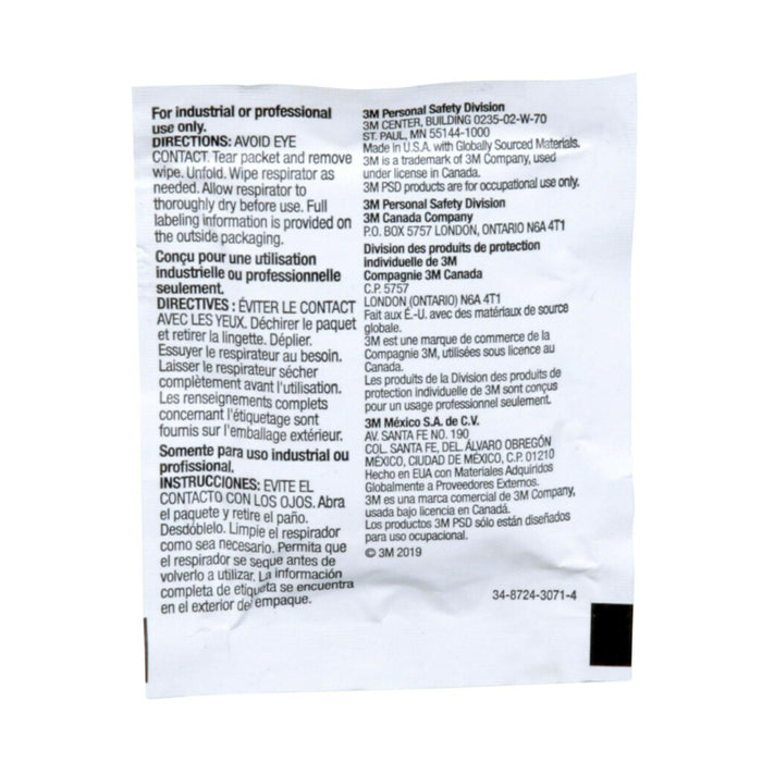 3M™ Alcohol-Free Respirator Cleaning Wipes