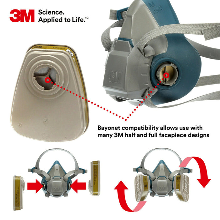 3M™ Pair Of Multi-Gas/Vapour Cartridges