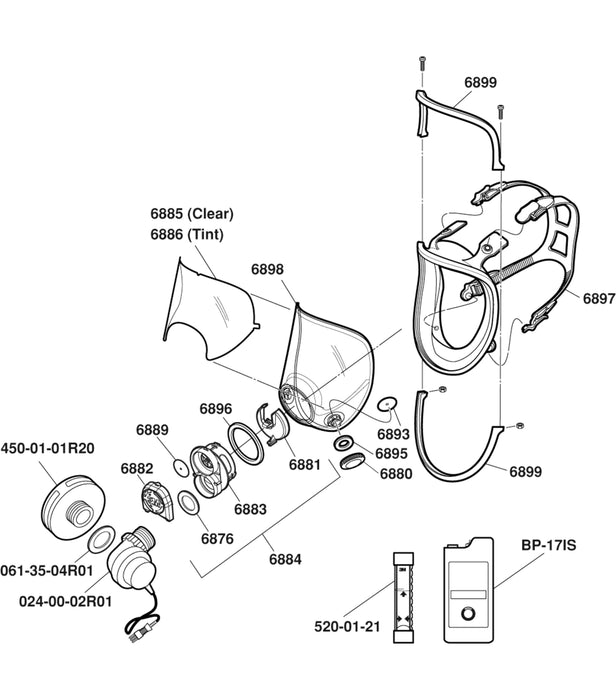 3M™ Powerflow™ Face-Mounted Powered Air Purifying Respirator