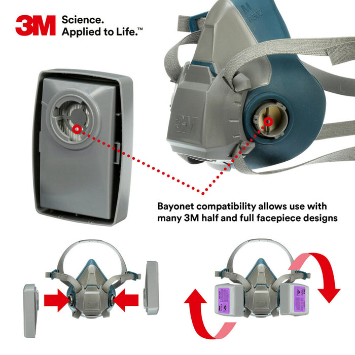 3M™ Pair Of 7093B P100 Respirator Particulate Filters