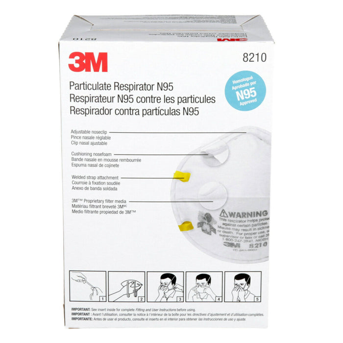 3M™ 20PK N95 Particulate Respirator Face Masks