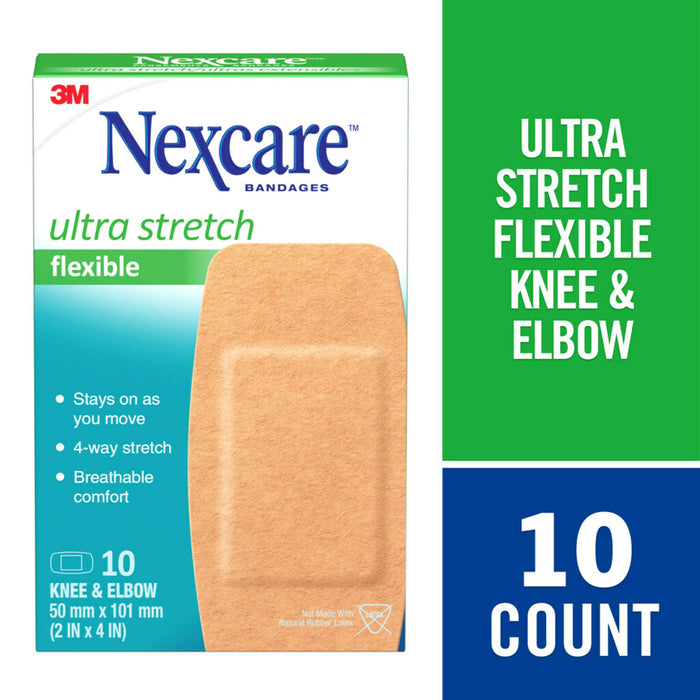 Nexcare™ 10PK Ultra Stretch Knee & Elbow Bandages