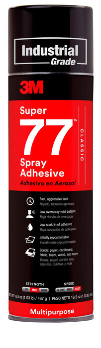 3M™ Super 77™ Multipurpose Spray Adhesive - 16.5 oz.