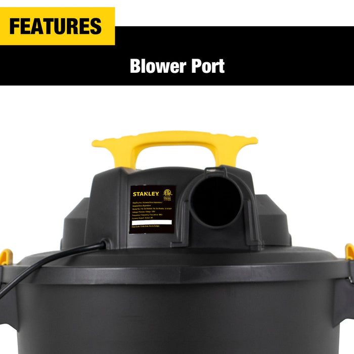 Stanley 10 Gallon Poly Vacuum 4HP