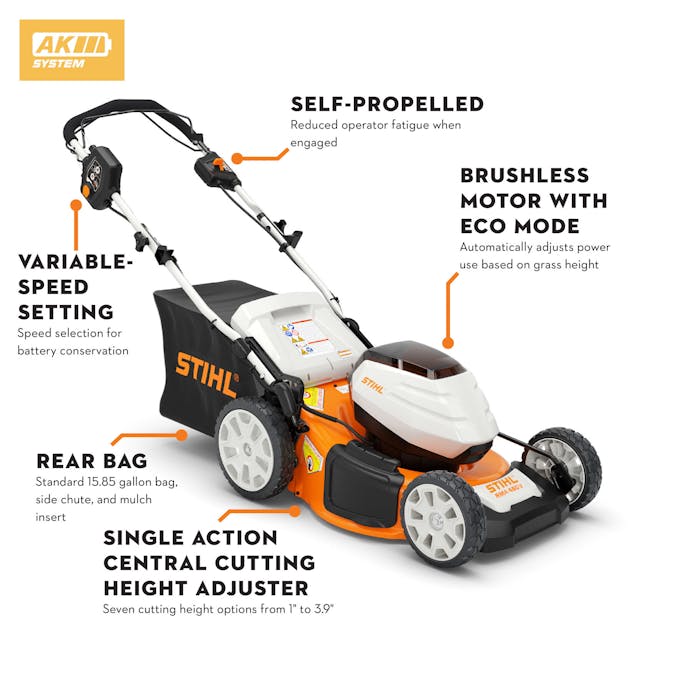 STIHL RMA 460V Self Propelled Cordless Lawn Mower Kit (AK System)