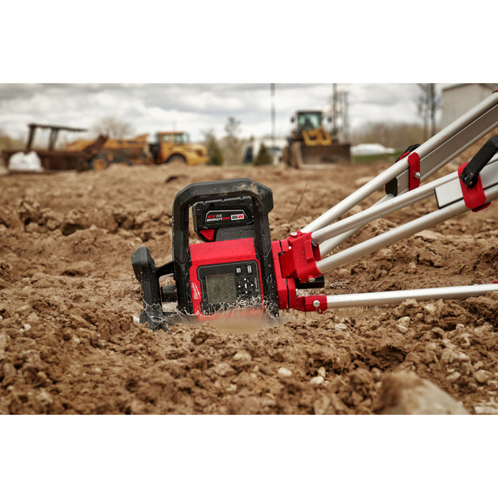 Milwaukee M18 Red Exterior Dual Slope Rotary Laser Level Kit