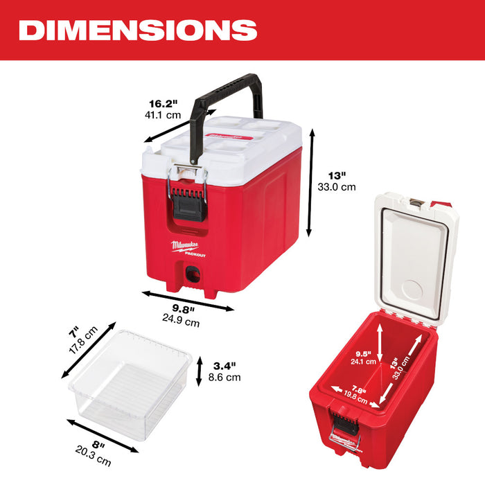 Milwaukee PACKOUT 16QT Compact Cooler