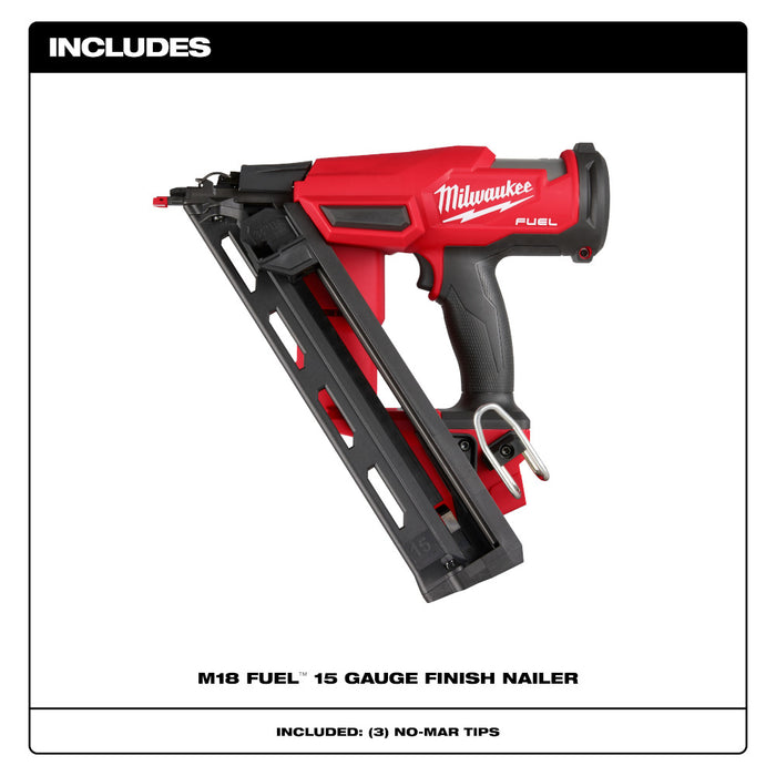 Milwaukee M18 FUEL™ 15 Gauge Finish Nailer - Tool Only