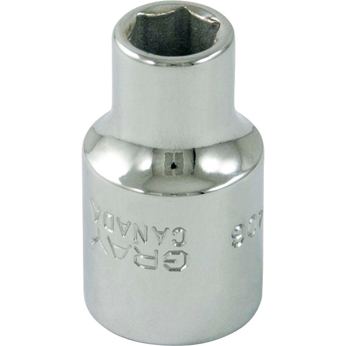 Gray Tools 1/2" Drive, 6 Point Standard Length Chrome SAE Sockets