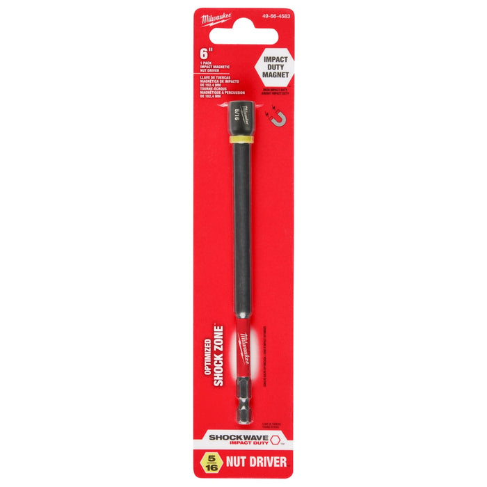 Milwaukee SHOCKWAVE Impact Duty 6" Magnetic Nut Drivers