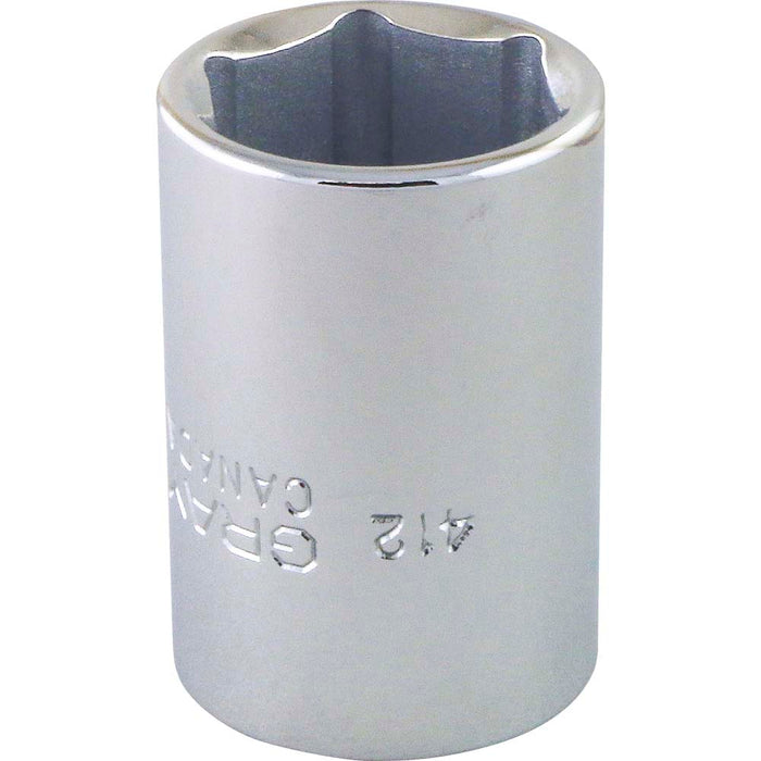Gray Tools 1/2" Drive, 6 Point Standard Length Chrome SAE Sockets
