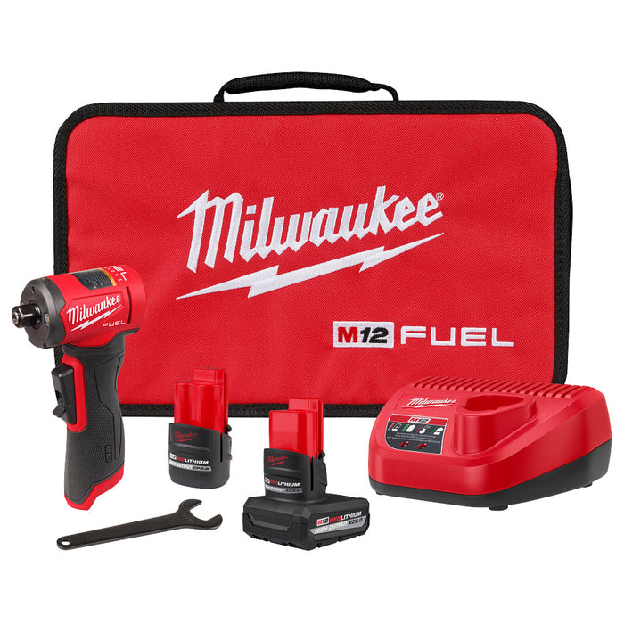 Milwaukee M12 FUEL 1/4" Right Angle Die Grinder Kit
