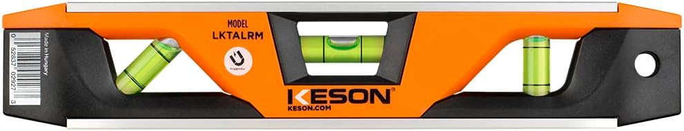 Keson 9" Aluminum Plastic Magnetic Torpedo Level