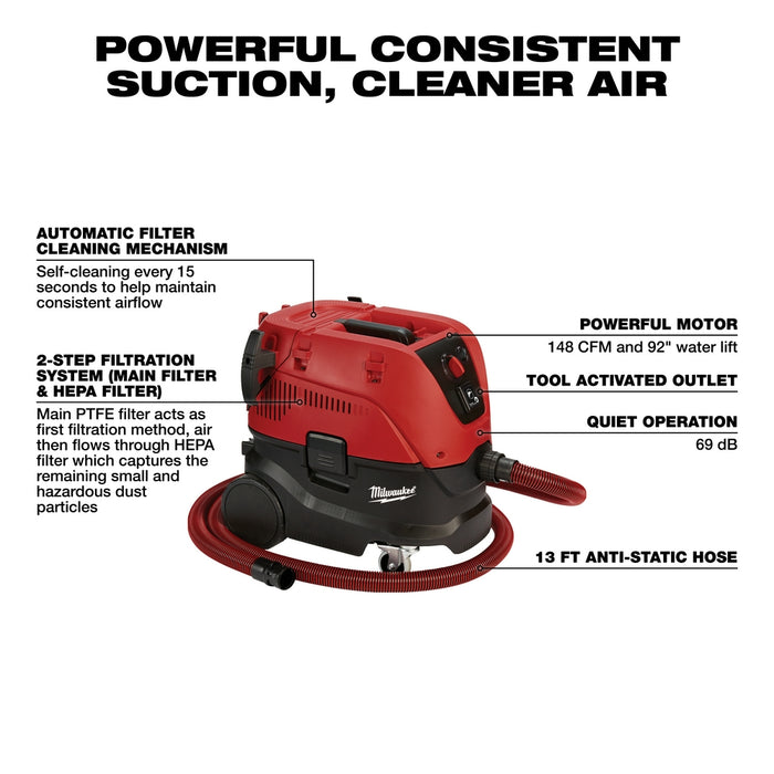 Milwaukee 8 gal. HEPA Dust Extractor