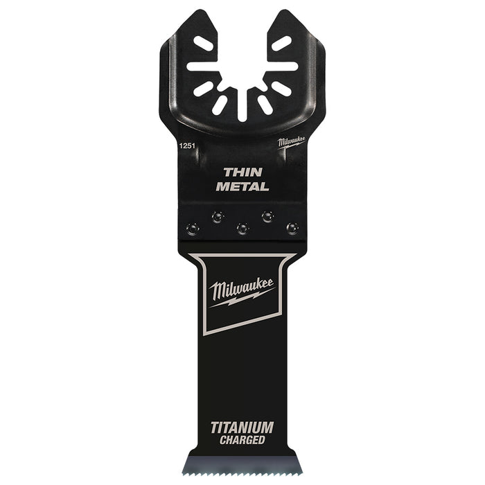 Milwaukee OPEN-LOK TITANIUM CHARGED Thin-metal Multi-Tool Blade - 1-1/8"