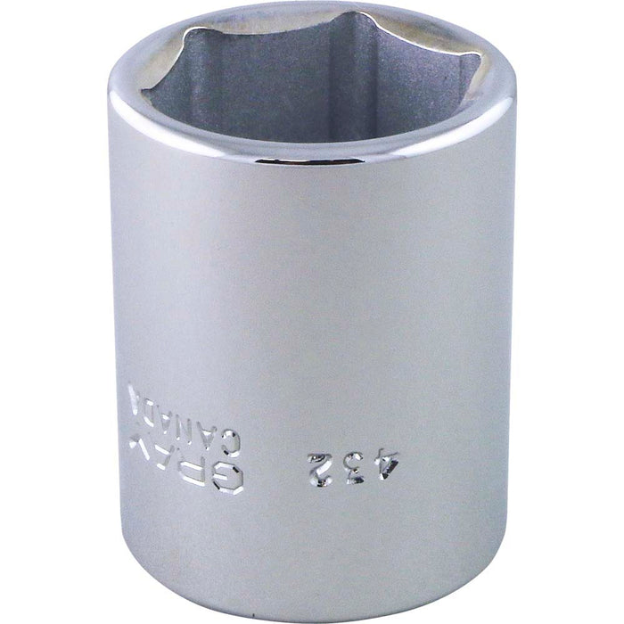 Gray Tools 1/2" Drive, 6 Point Standard Length Chrome SAE Sockets