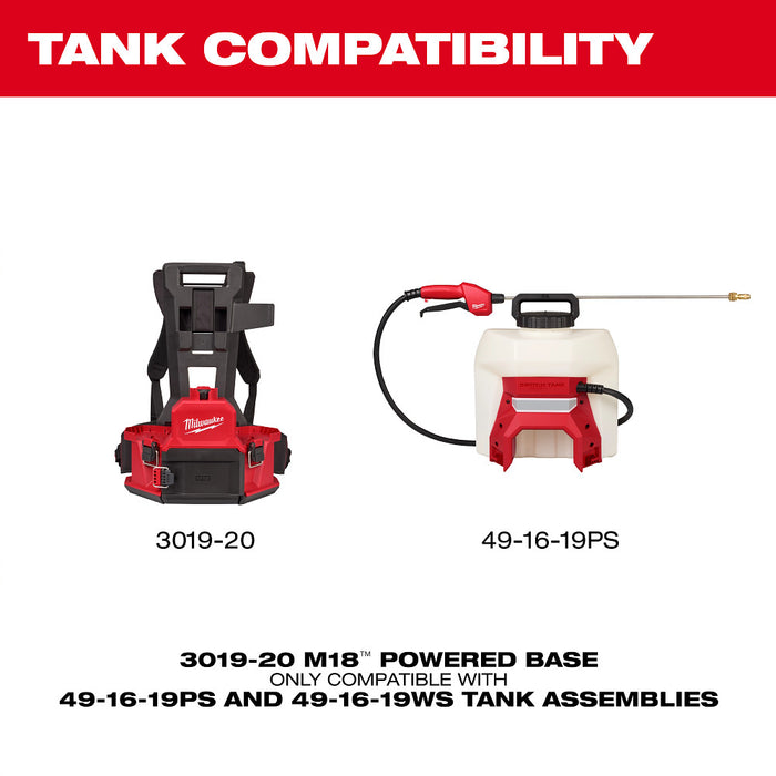 Milwaukee M18 4 gal. Backpack Sprayer w/ SWITCH TANK - Tool Only