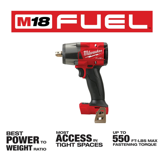 Milwaukee M18 FUEL Cordless 1/2" Mid-Torque Impact Wrench Pin Detent Kit