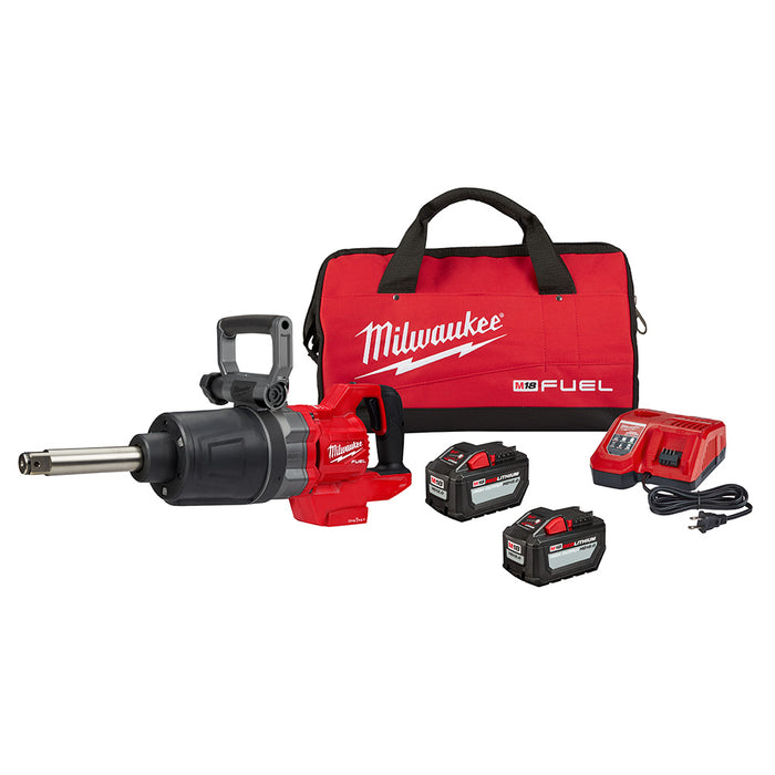 Milwaukee M18 FUEL Cordless 1" D-Handle Ext Anvil High Torque Impact Wrench w/ ONE-KEY Kit