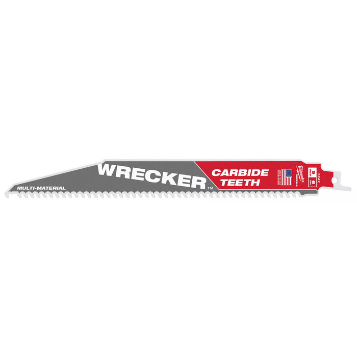 Milwaukee 6 TPI WRECKER w/ Carbide Teeth SAWZALL Blade for Multi-Material