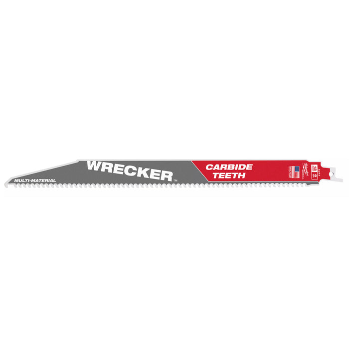 Milwaukee 6 TPI WRECKER w/ Carbide Teeth SAWZALL Blade for Multi-Material