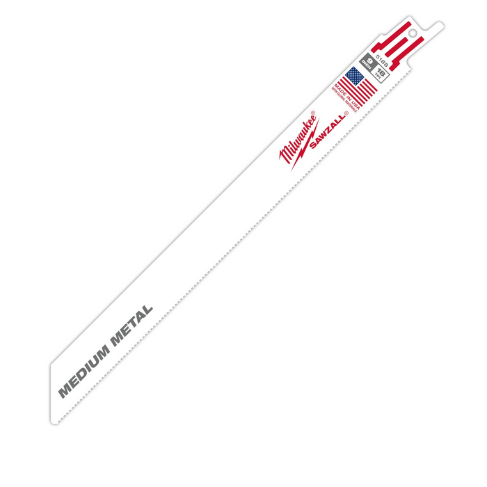 Milwaukee 9" 18 TPI SAWZALL Blade for Medium Metal