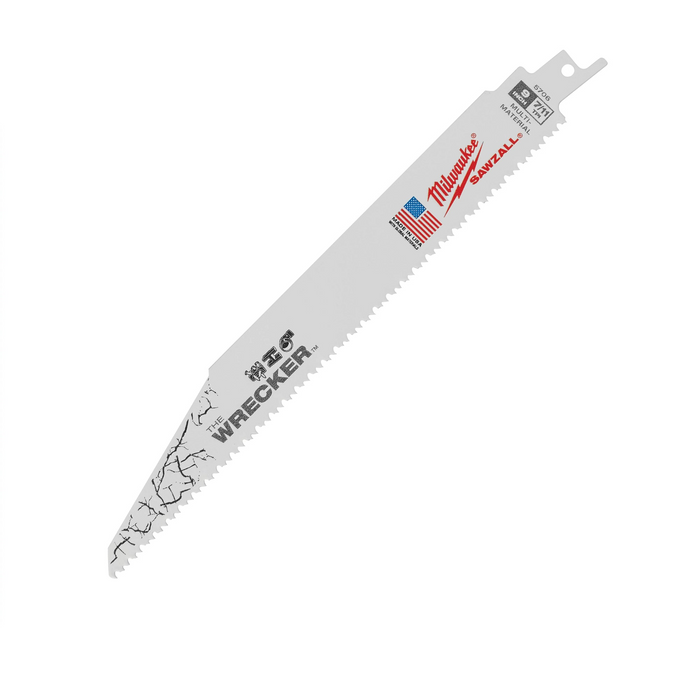 Milwaukee 9" 7/11 TPI WRECKER Multi-Material SAWZALL Blade