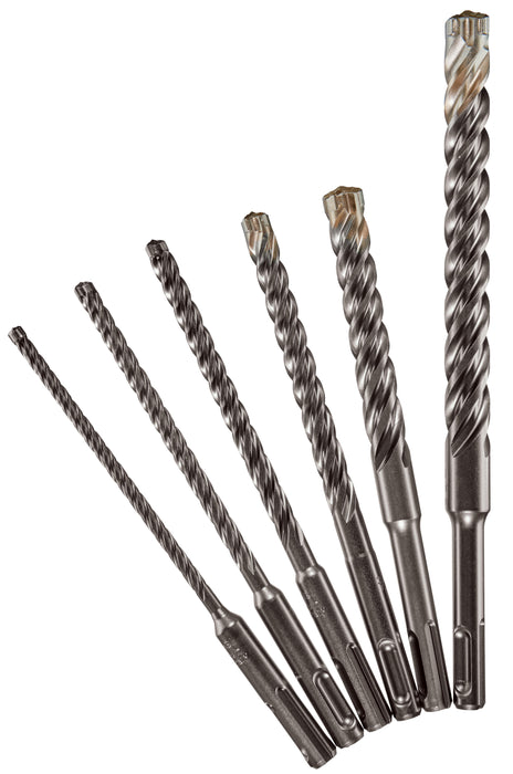 Milwaukee 6-Piece MX4 4-Cutter SDS-Plus Rotary Hammer Drill Bit Kit