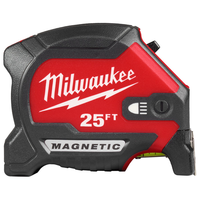 Milwaukee 25ft Magnetic Tape Measure w/ Rechargeable 100L Light