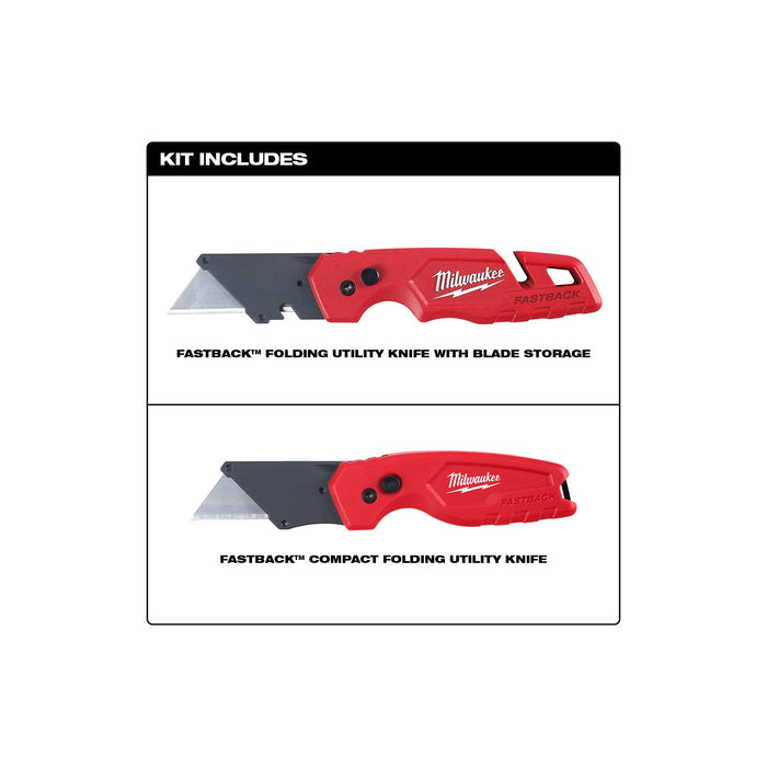 Milwaukee FASTBACK Folding Utility Knife Set