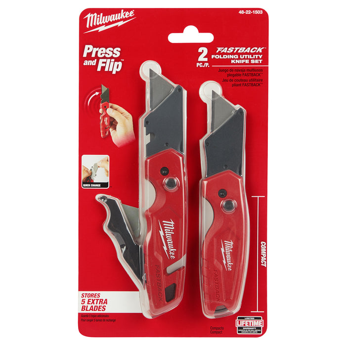 Milwaukee FASTBACK Folding Utility Knife Set