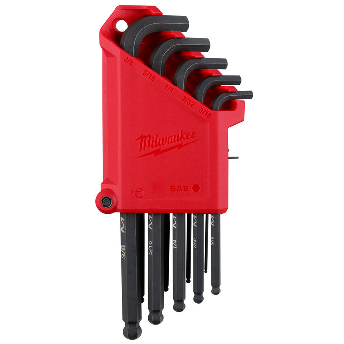 Milwaukee 13-Key Ball End L-Style Hex Key Set - SAE