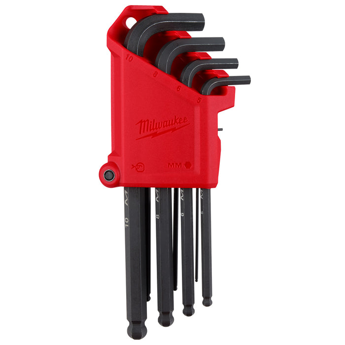 Milwaukee 9-Key Ball End L-Style Hex Key Set - Metric